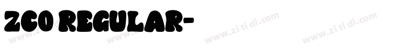 zco Regular字体转换